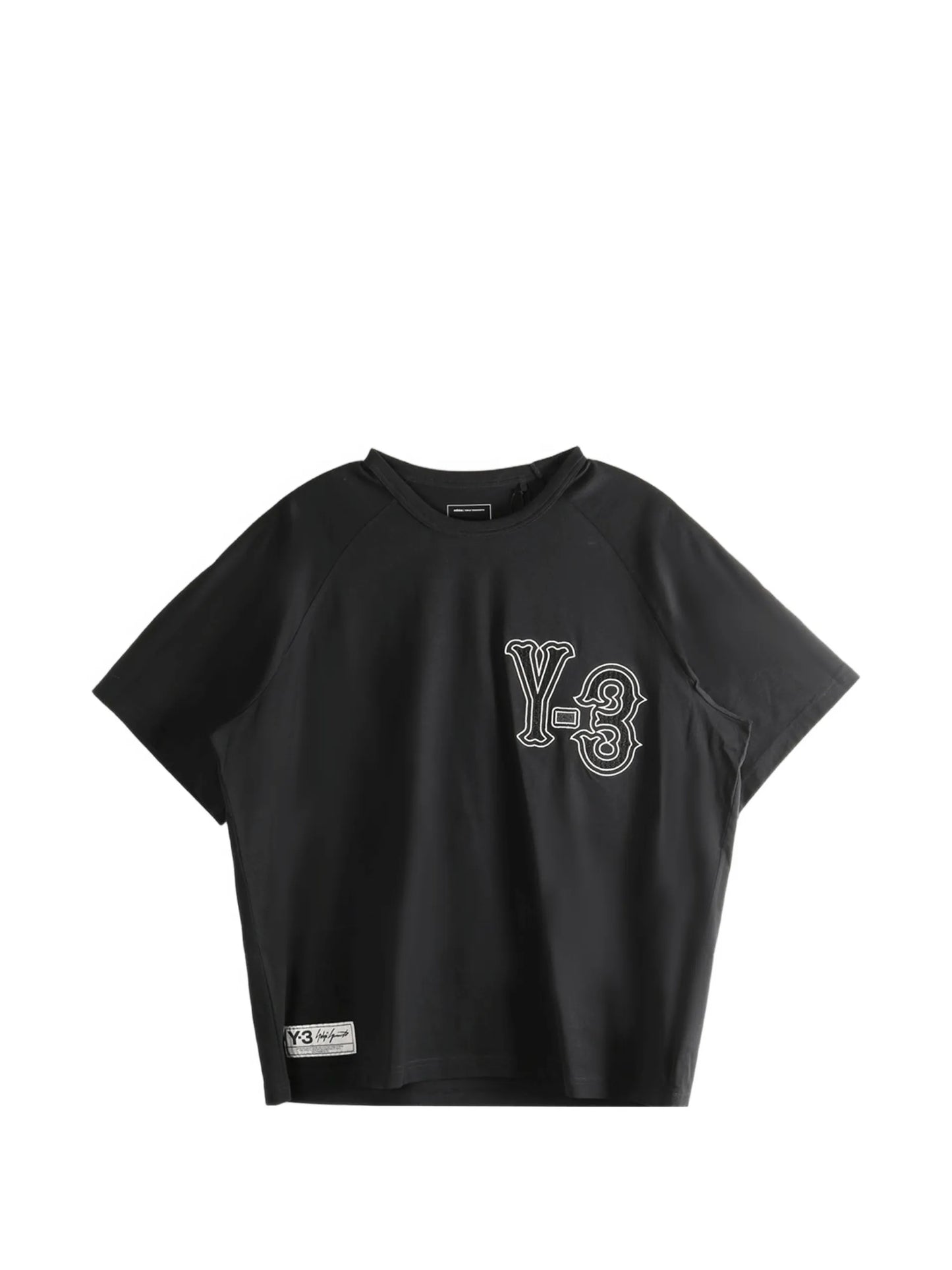 Y-3 Embroidered Cotton T-shirt KQ9307 Vue 1