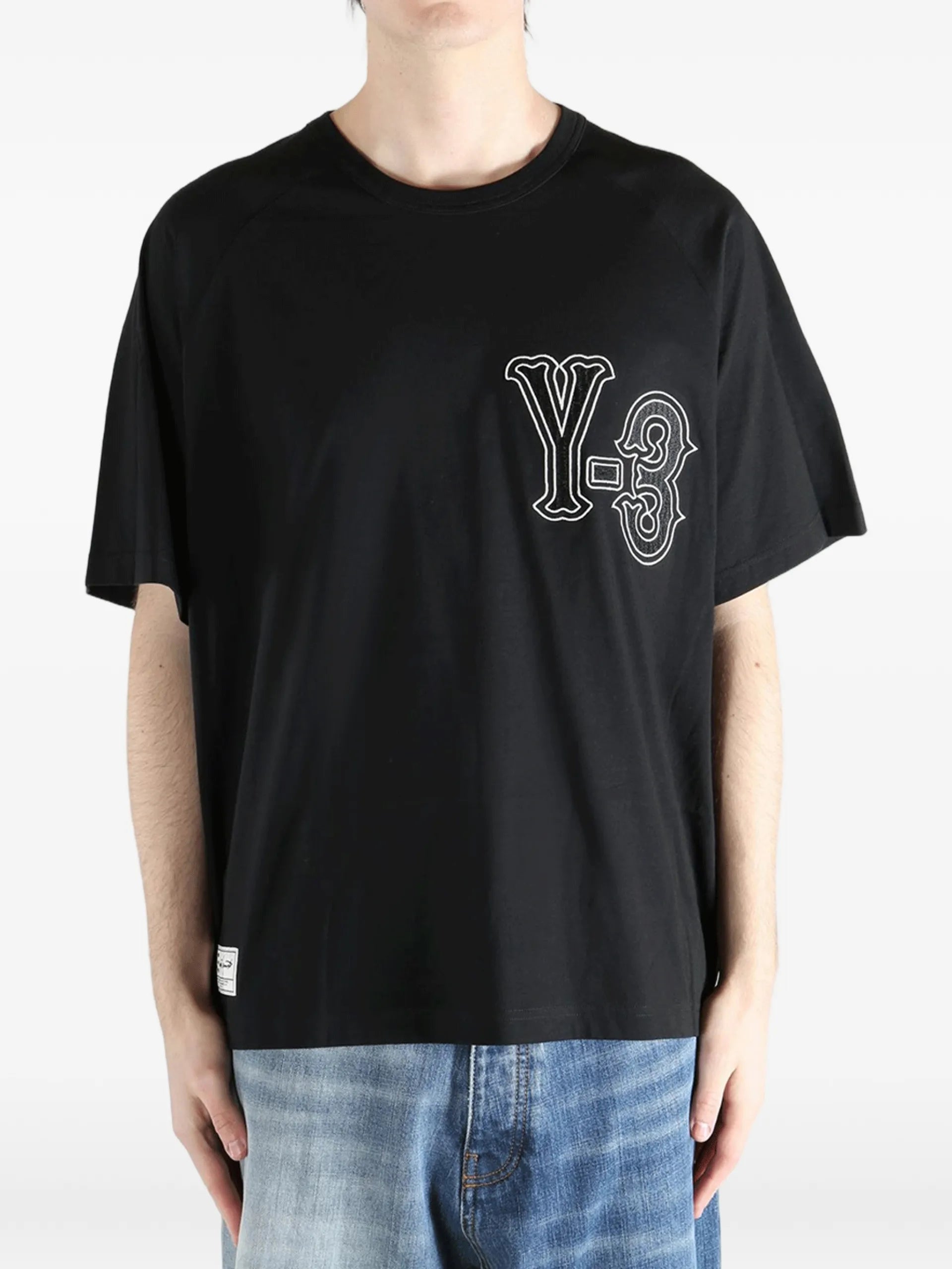 Y-3 Embroidered Cotton T-shirt