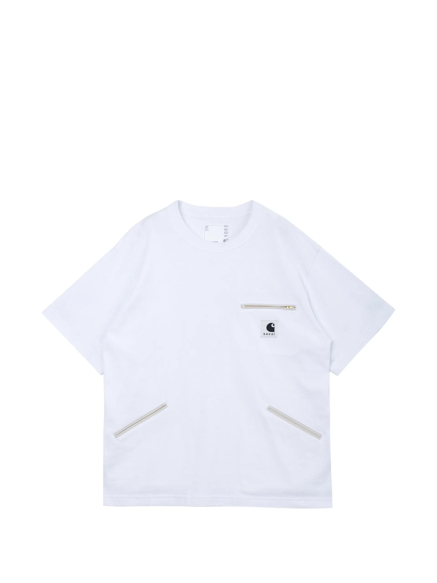 Sacai X Carhartt WIP Cotton T-shirt 2601092S Vue 1
