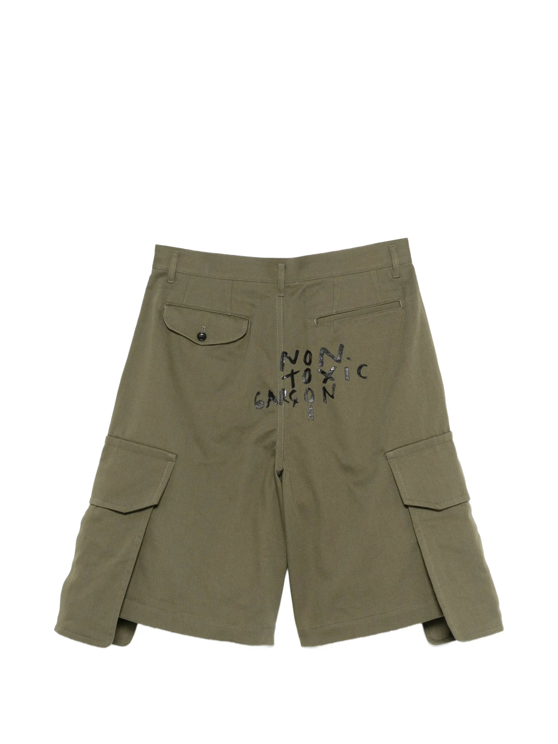 Comme Des Garçons Shirt Cargo Printed Shorts