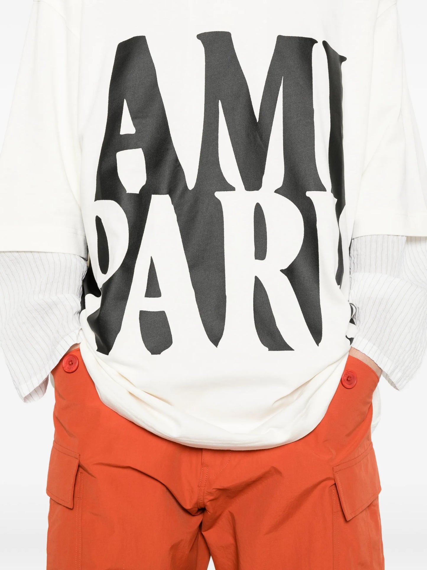 AMI Paris Logo T-shirt UTS381726 Vue 5