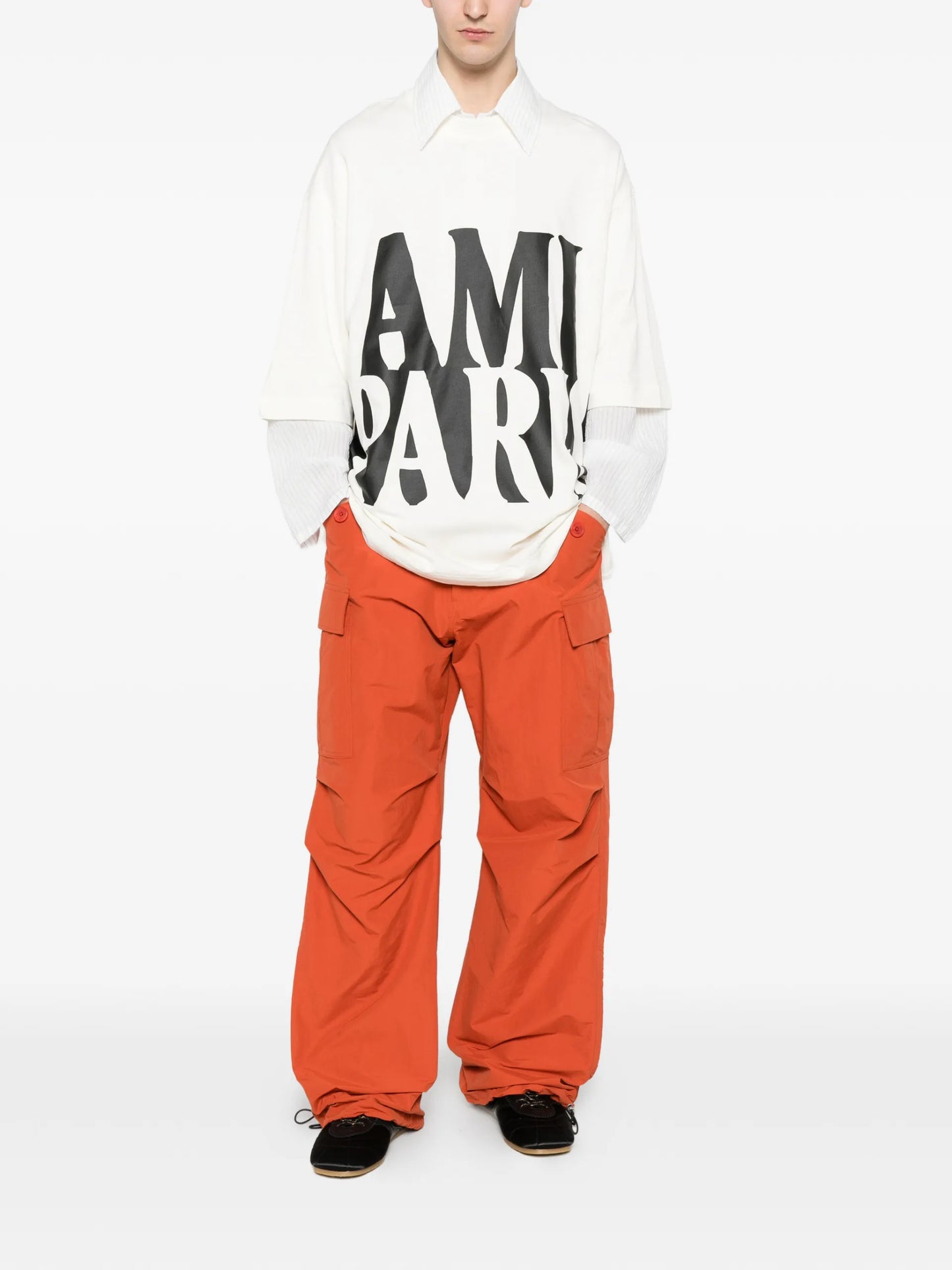 AMI Paris Logo T-shirt UTS381726 Vue 2
