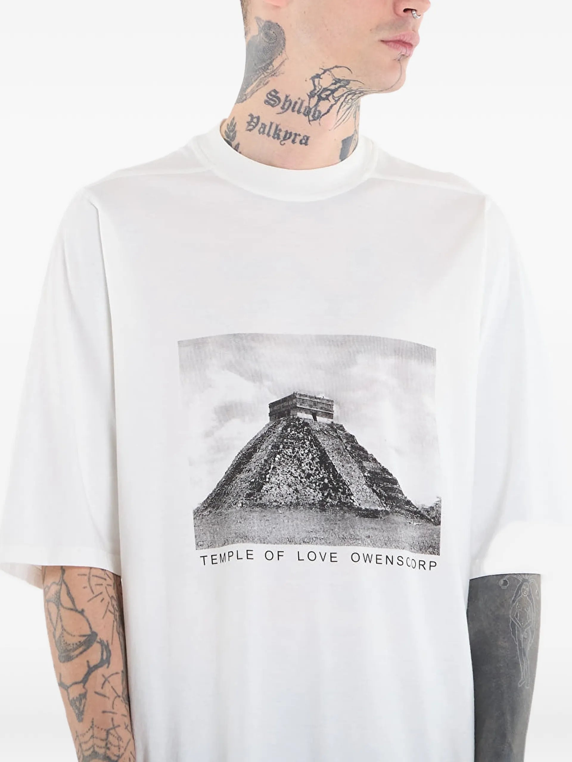 Rick Owens DRKSHDW Jumbo SS Cotton T-shirt DU01F4274RNEP2 Vue 6