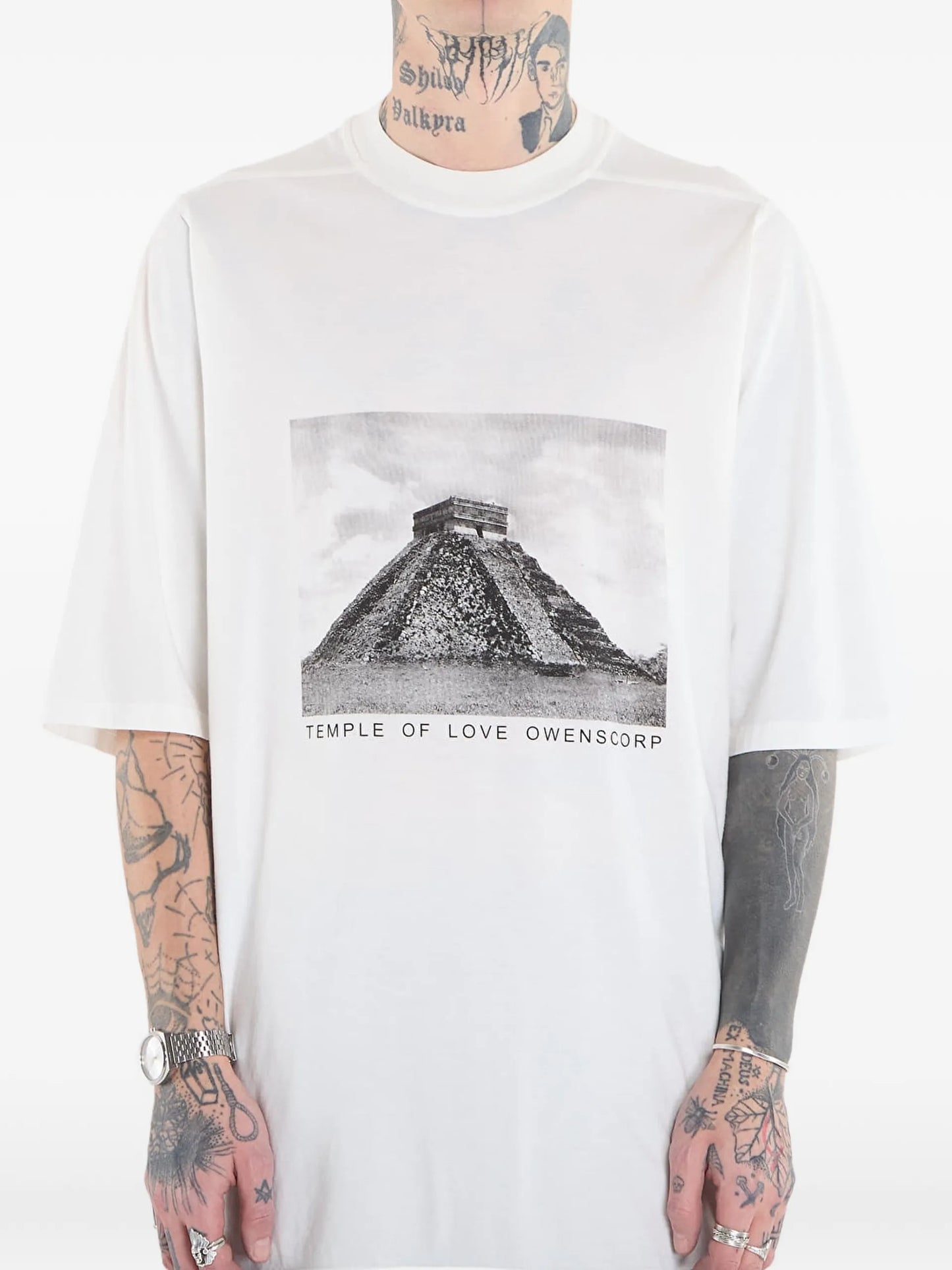 Rick Owens DRKSHDW Jumbo SS Cotton T-shirt DU01F4274RNEP2 Vue 4