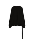 Rick Owens DRKSHDW Hun Tie-detail Sweatshirt DU01F4267RIGP Vue 1
