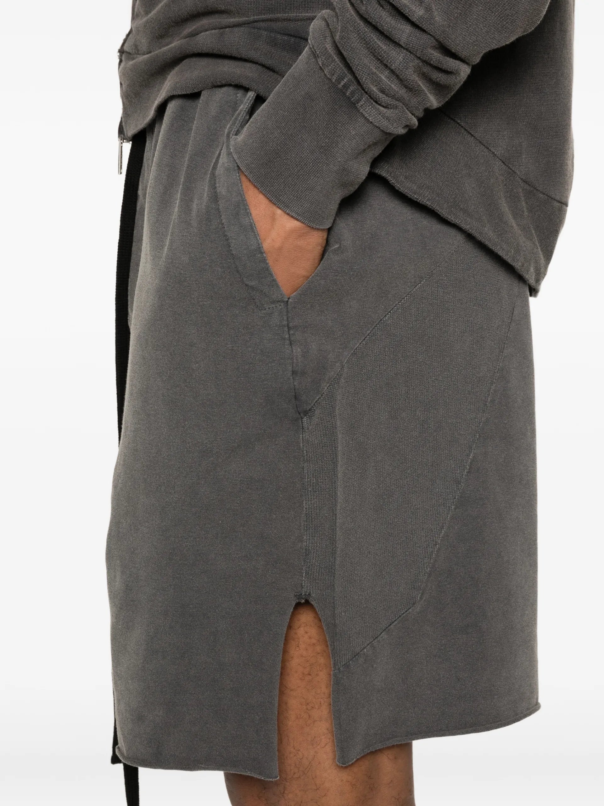 Thom Krom Drawstring Side-slit Shorts MST513 Vue 5