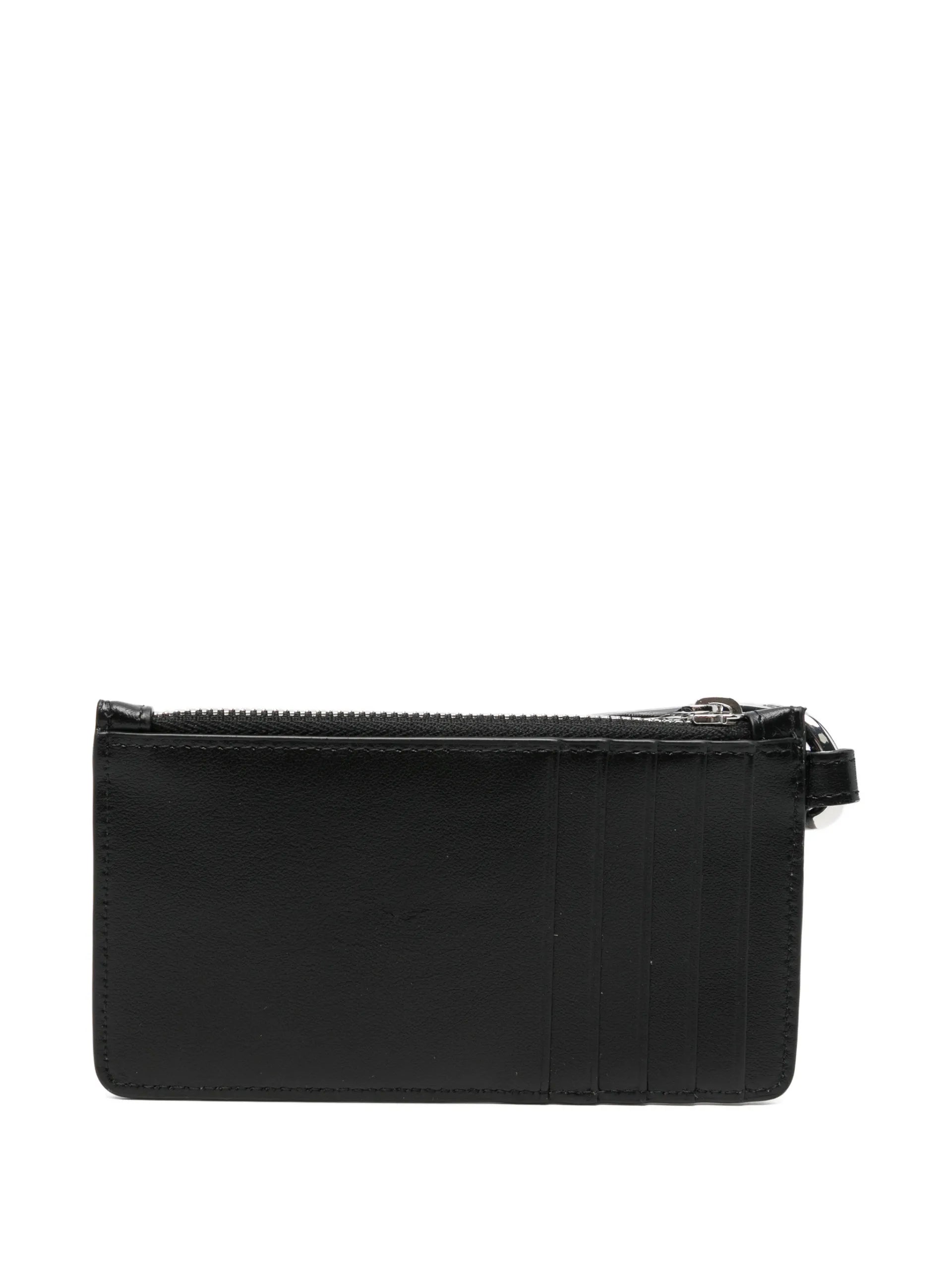 Sacai Zip-top Leather Cardholder