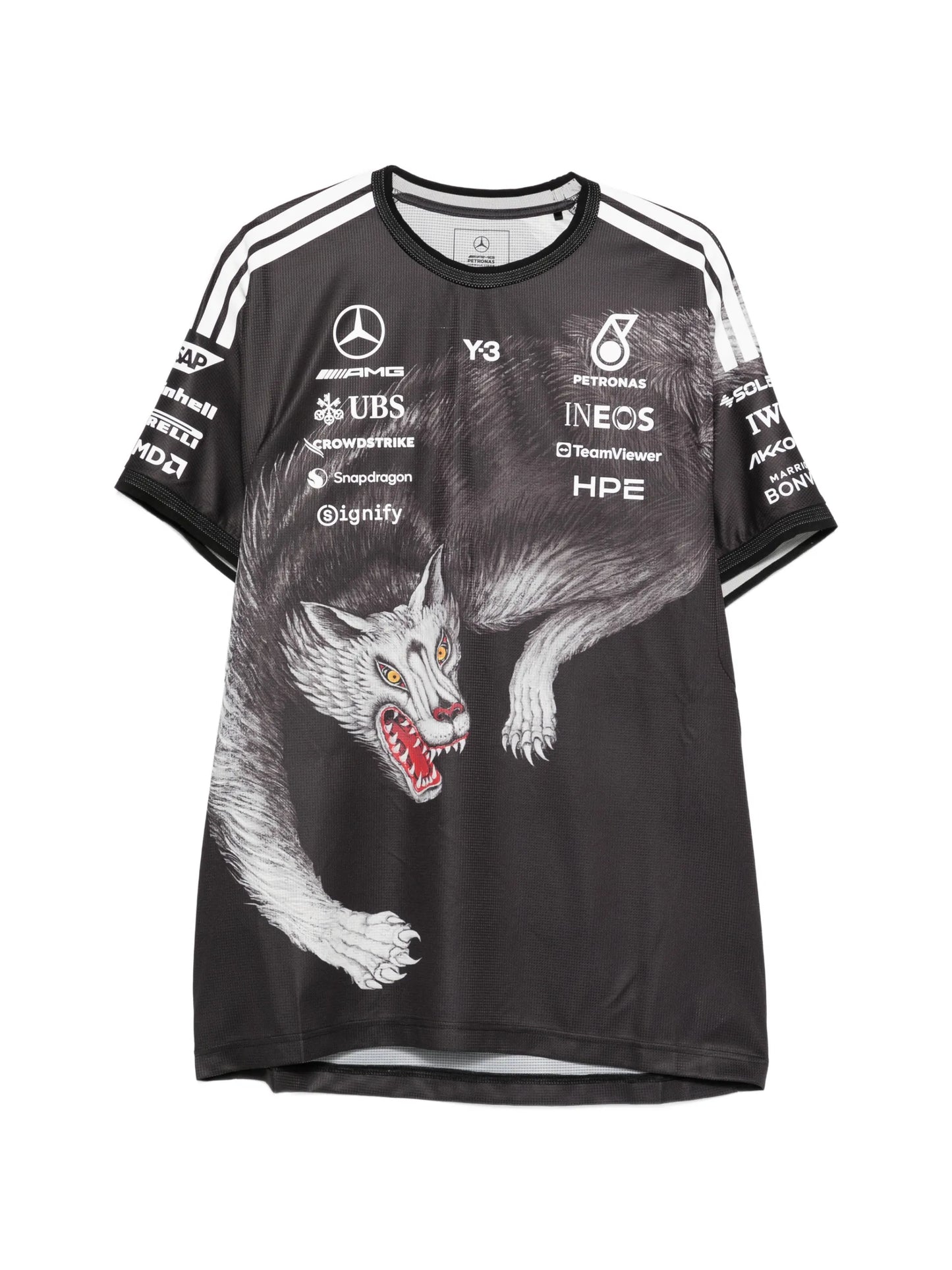 Y-3 X Mercedes-AMG Petronas F1 Print-detail T-shirt KQ9844 Vue 1