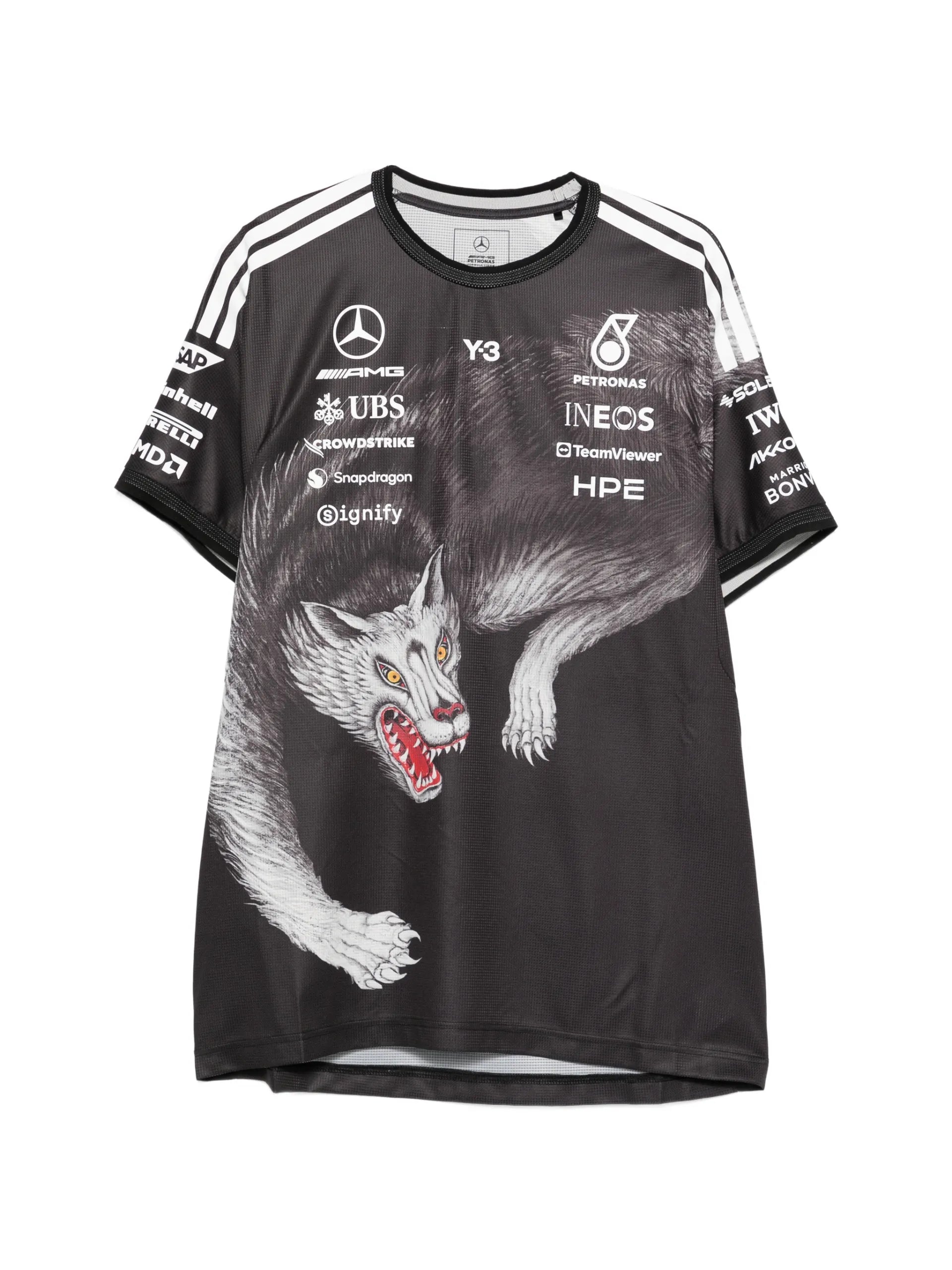 Y-3 X Mercedes-AMG Petronas F1 Print-detail T-shirt KQ9844 Vue 1
