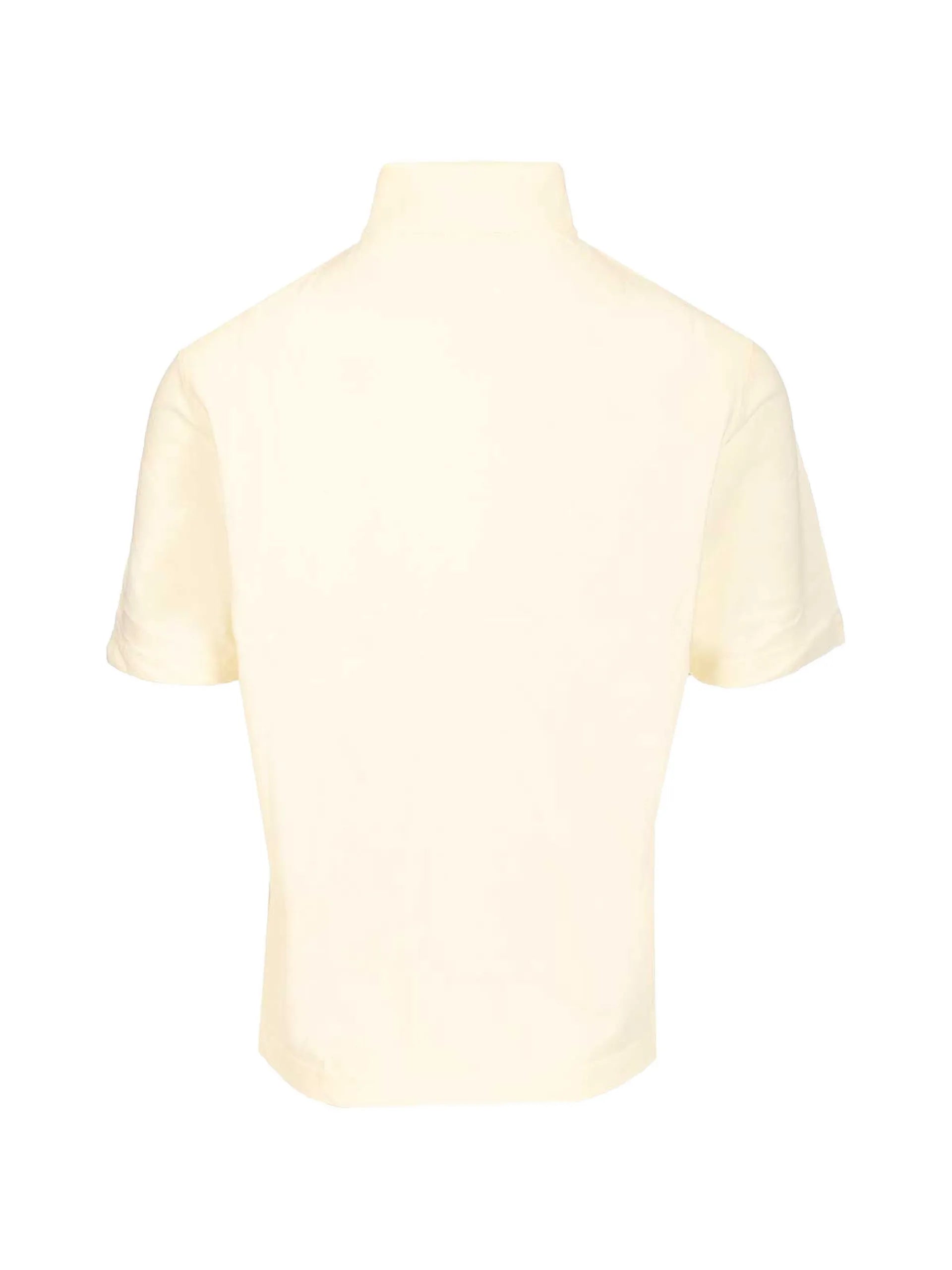 AMI Paris Crocheted Logo-appliqué Polo Shirt