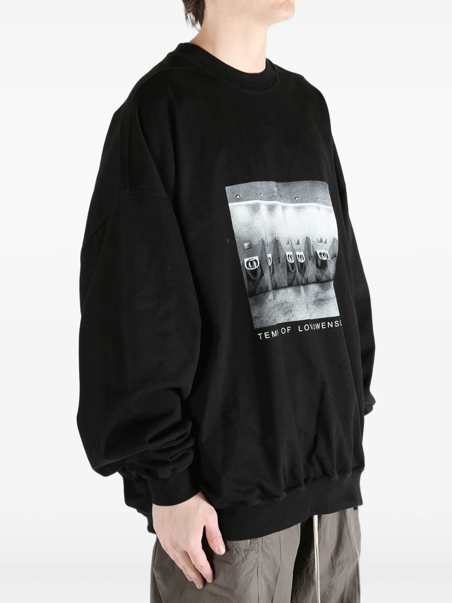 Rick Owens DRKSHDW Graphic Crew-neck T-shirt DU01F4267RIGP4P Vue 4