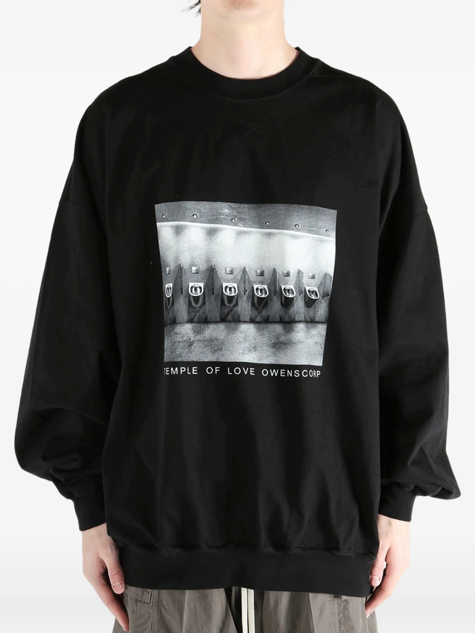 Rick Owens DRKSHDW Graphic Crew-neck T-shirt DU01F4267RIGP4P Vue 3