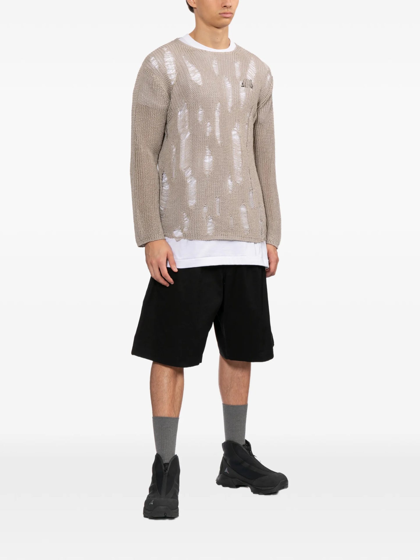 Comme Des Garçons Homme Canvas Shorts - vue arriere - Comme des Garçons Homme