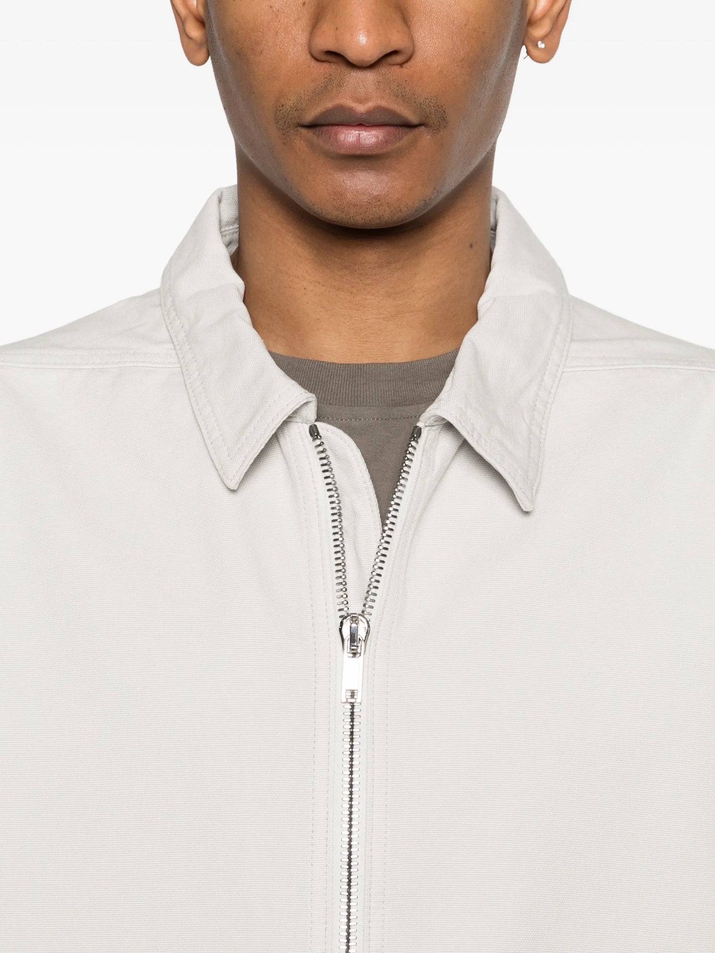 Rick Owens DRKSHDW Zip-up Shirt Jacket DU01F4783CVS Vue 5