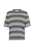 AMI Paris Striped Polo Shirt UTS369JE0209 Vue 1