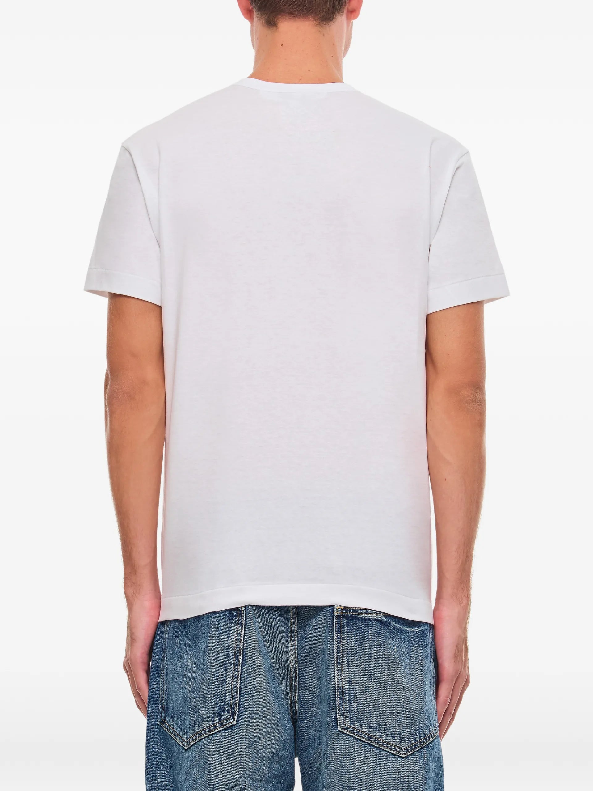 Comme Des Garçons Play Heart-logo T-shirt AXT108WHITE Vue 3