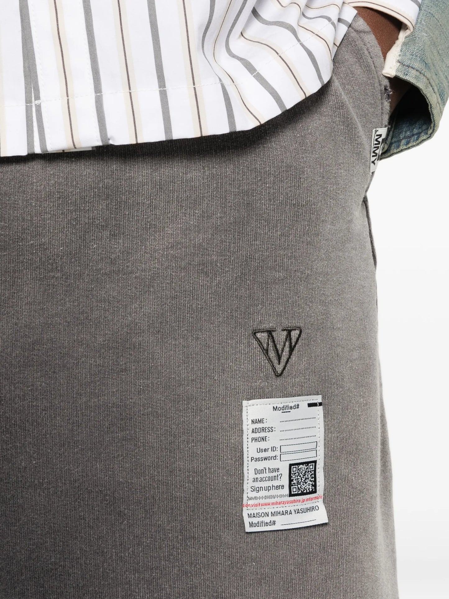 Maison MIHARA YASUHIRO Drawstring Frayed Shorts J16SP724 Vue 5