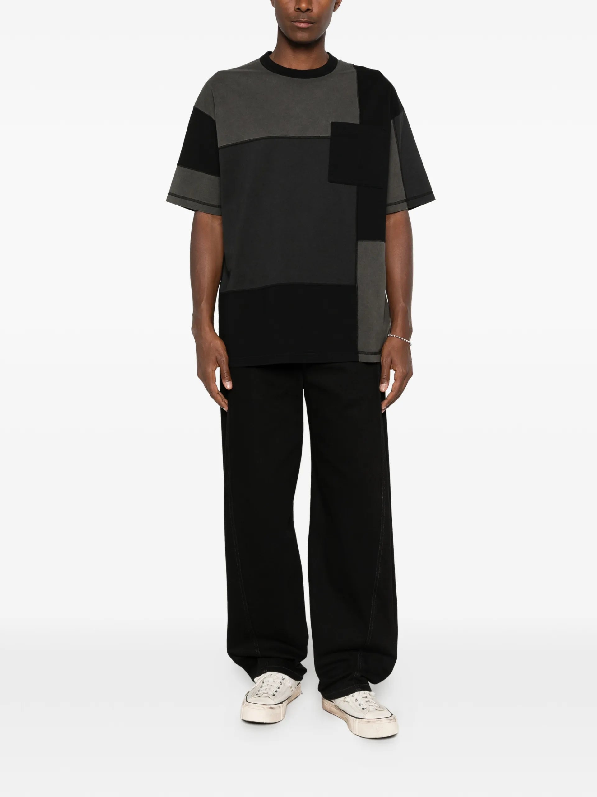 Comme Des Garçons Homme Patchwork T-shirt HQT014S26 Vue 2
