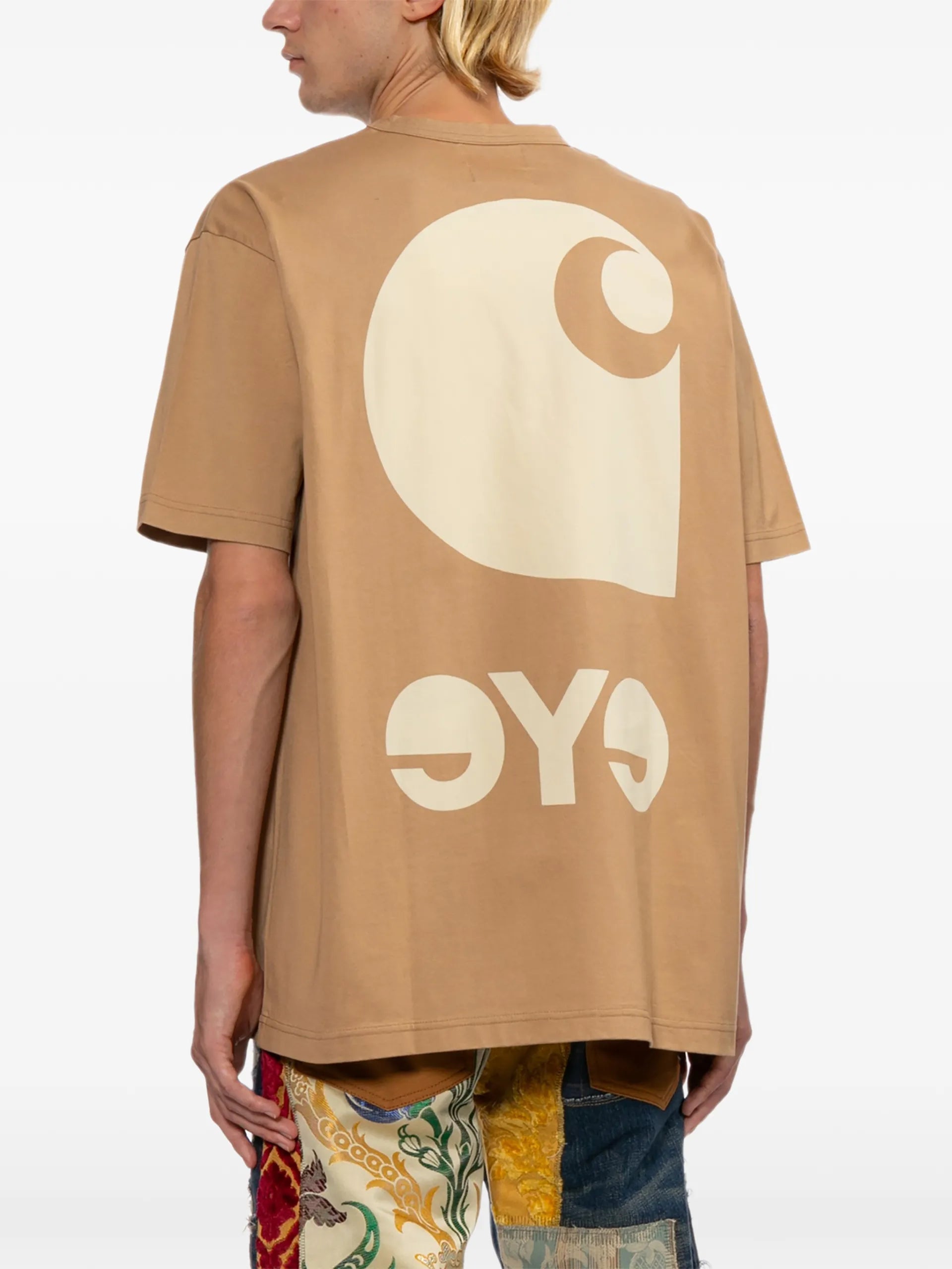 Junya Watanabe MAN X Carhartt Logo-patch T-shirt WQT908 Vue 4