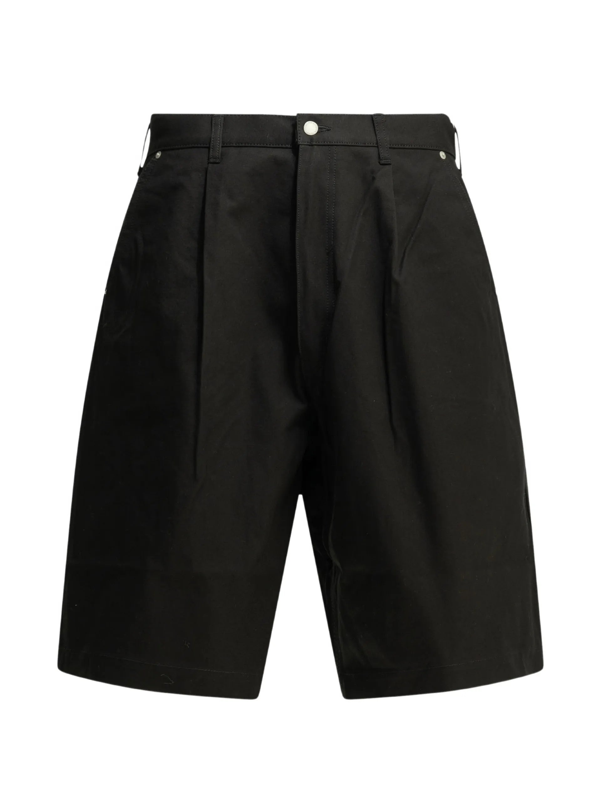 Comme Des Garçons Homme Pleated Cotton Shorts HQP028S261BLACK Vue 1