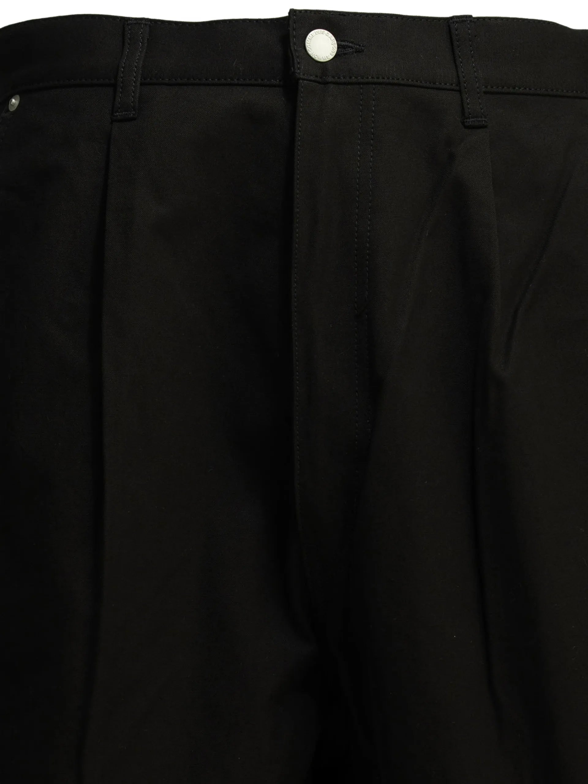 Comme Des Garçons Homme Pleated Cotton Shorts HQP028S261BLACK Vue 3