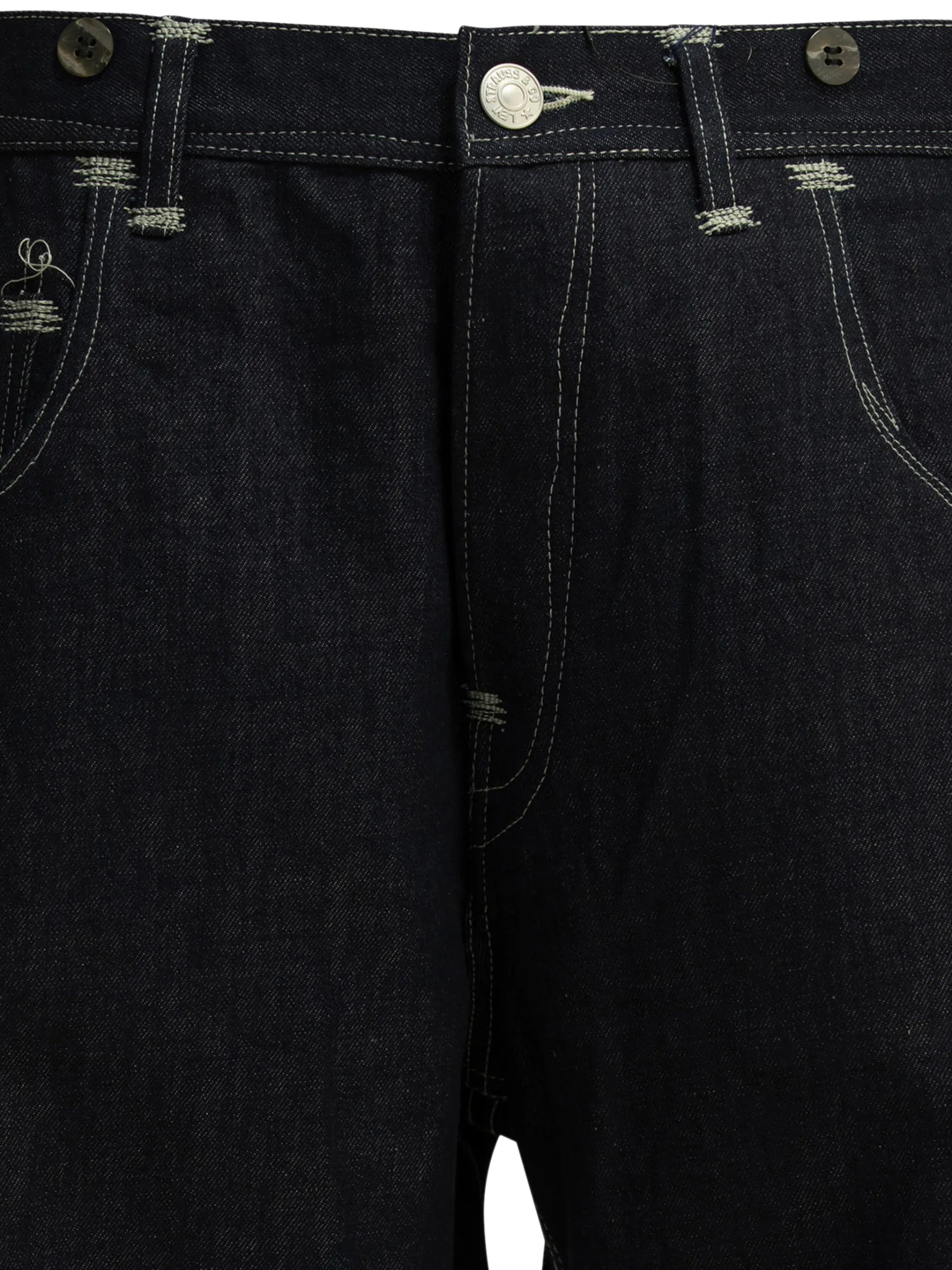 Junya Watanabe MAN Contrast-stitch Jeans WQP210S261INDIGO Vue 3