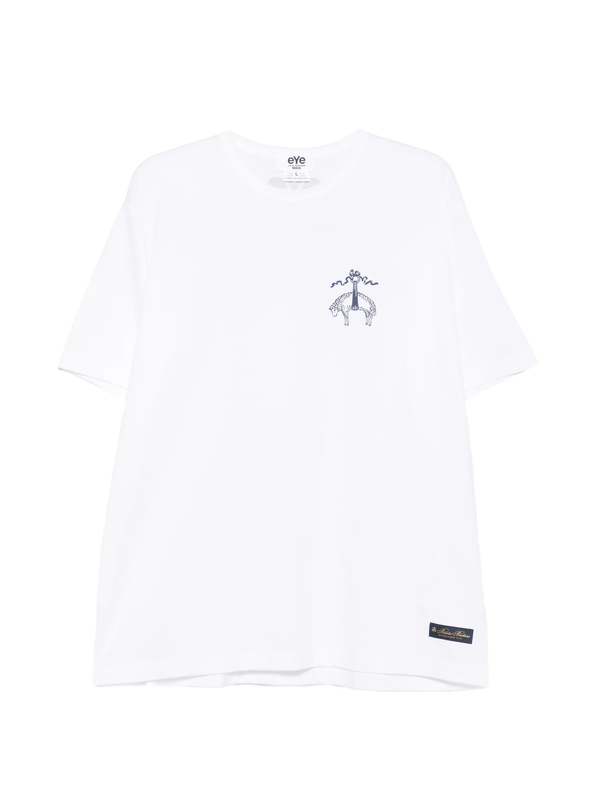 Junya Watanabe MAN Brooks Brothers Logo-print T-shirt WQT906 Vue 1