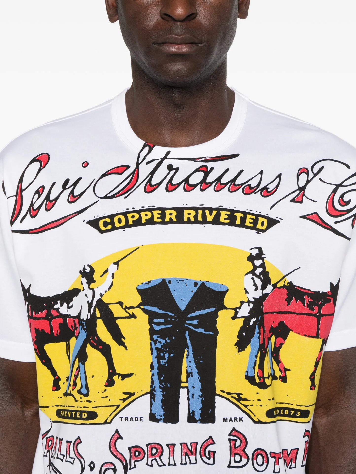 Junya Watanabe MAN X Levi`s Graphic-print T-shirt WQT911 Vue 5