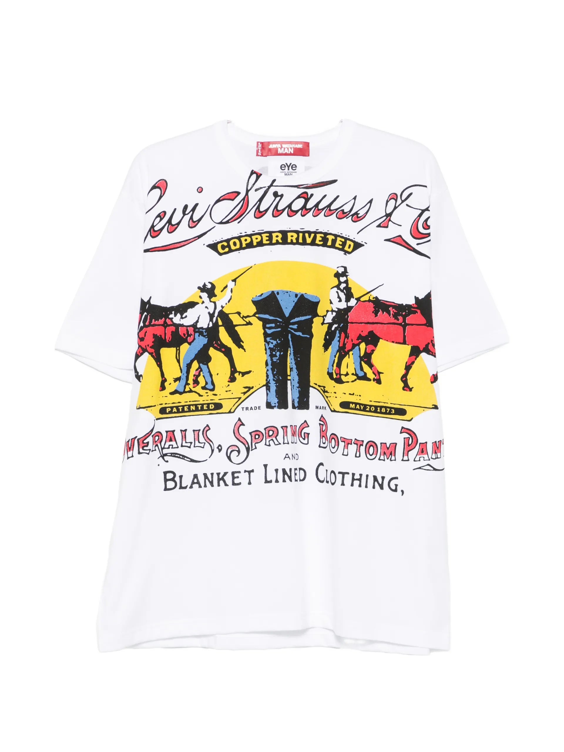 Junya Watanabe MAN X Levi`s Graphic-print T-shirt WQT911 Vue 1