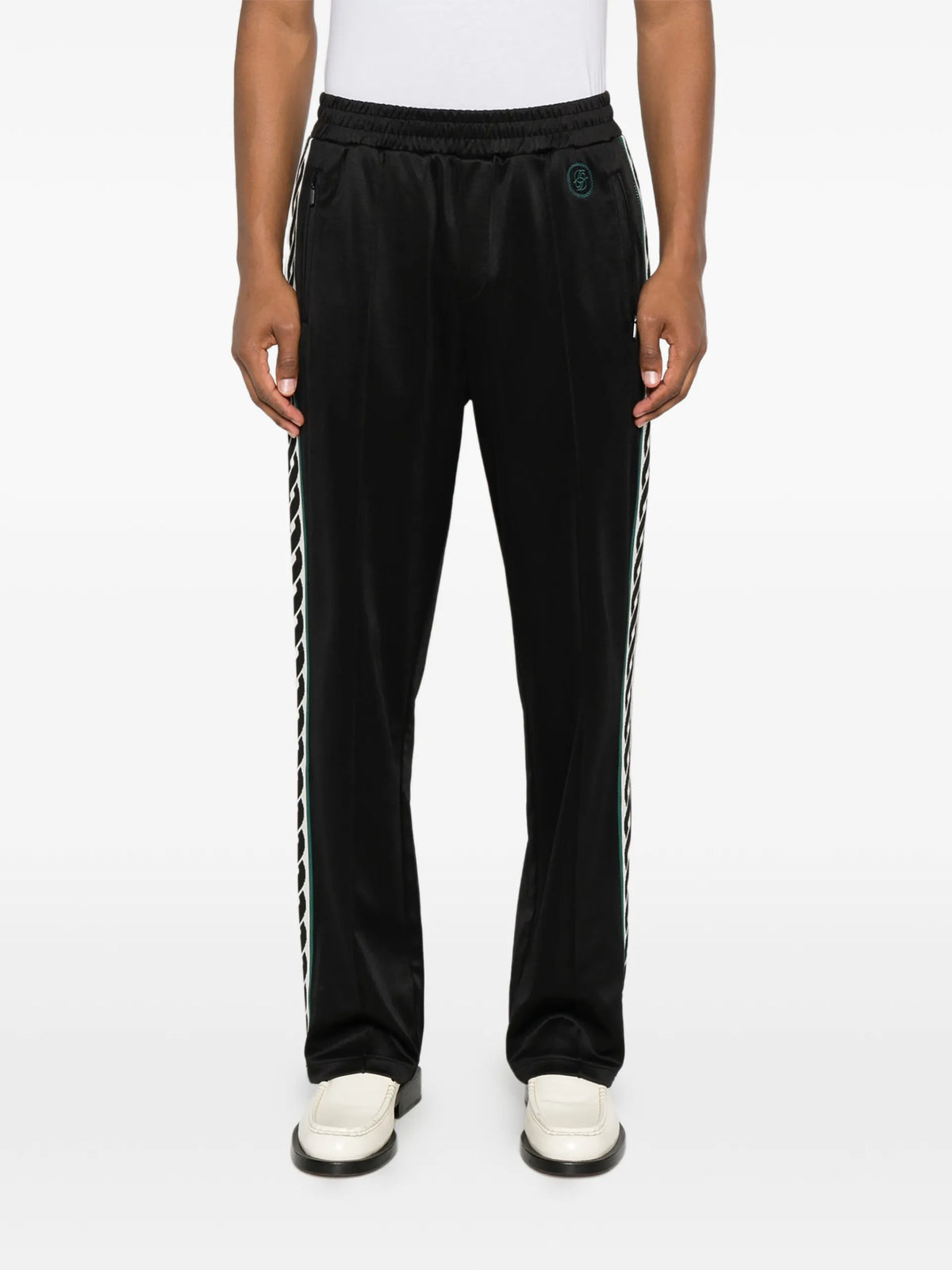 Drôle De Monsieur side-stripe track pants coloris Black - vue 3