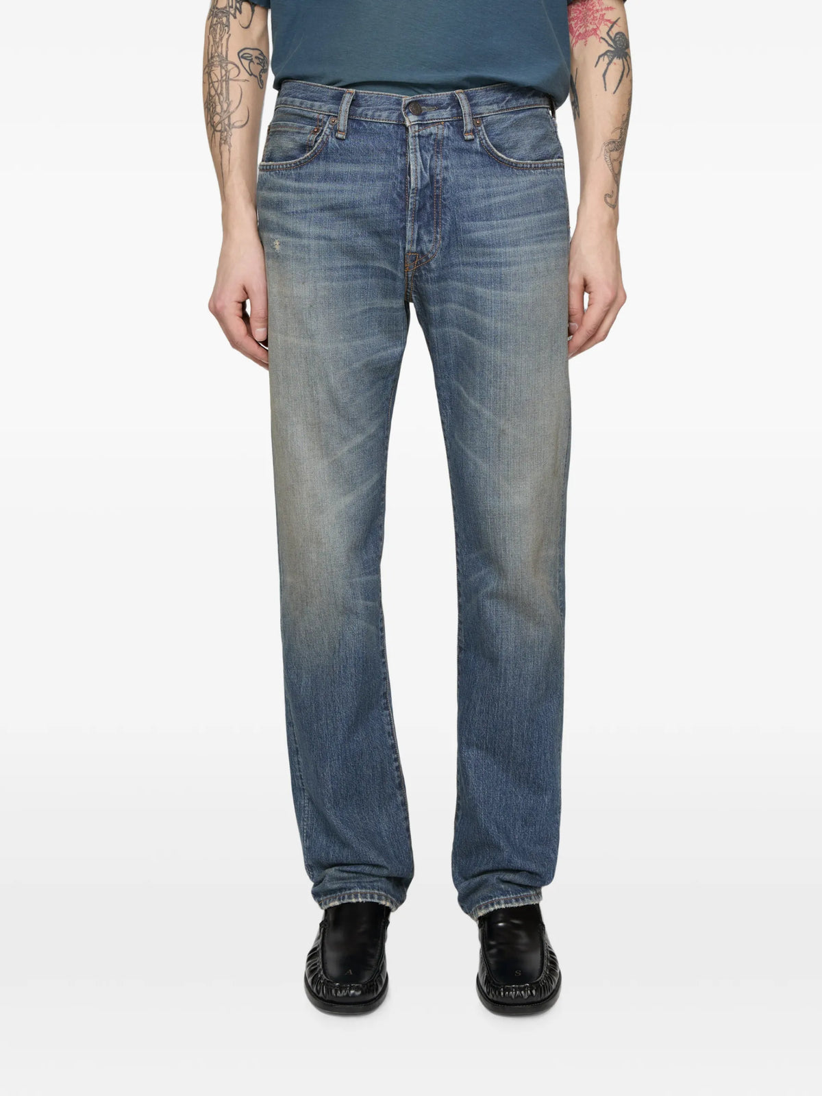 Acne Studios regular-fit jeans - 1996M coloris Blue - vue 3