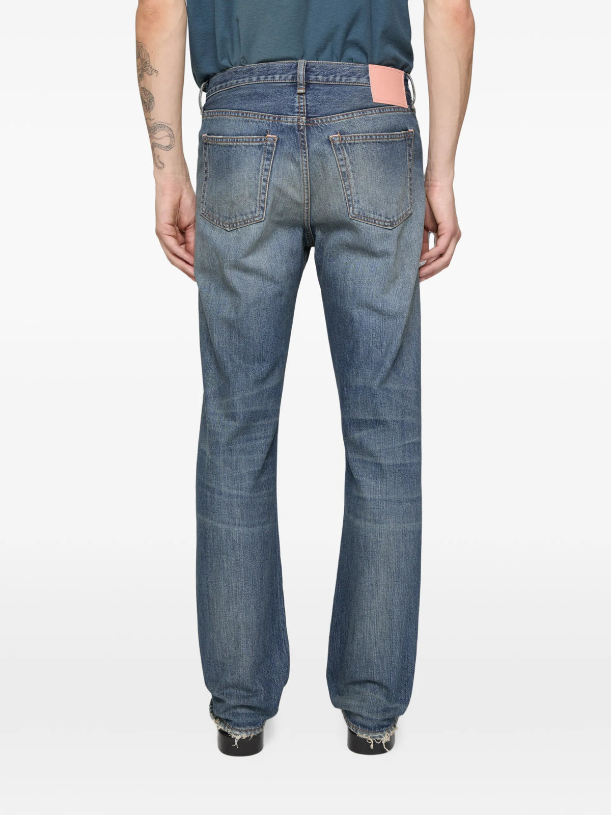 Acne Studios regular-fit jeans - 1996M coloris Blue - vue 5