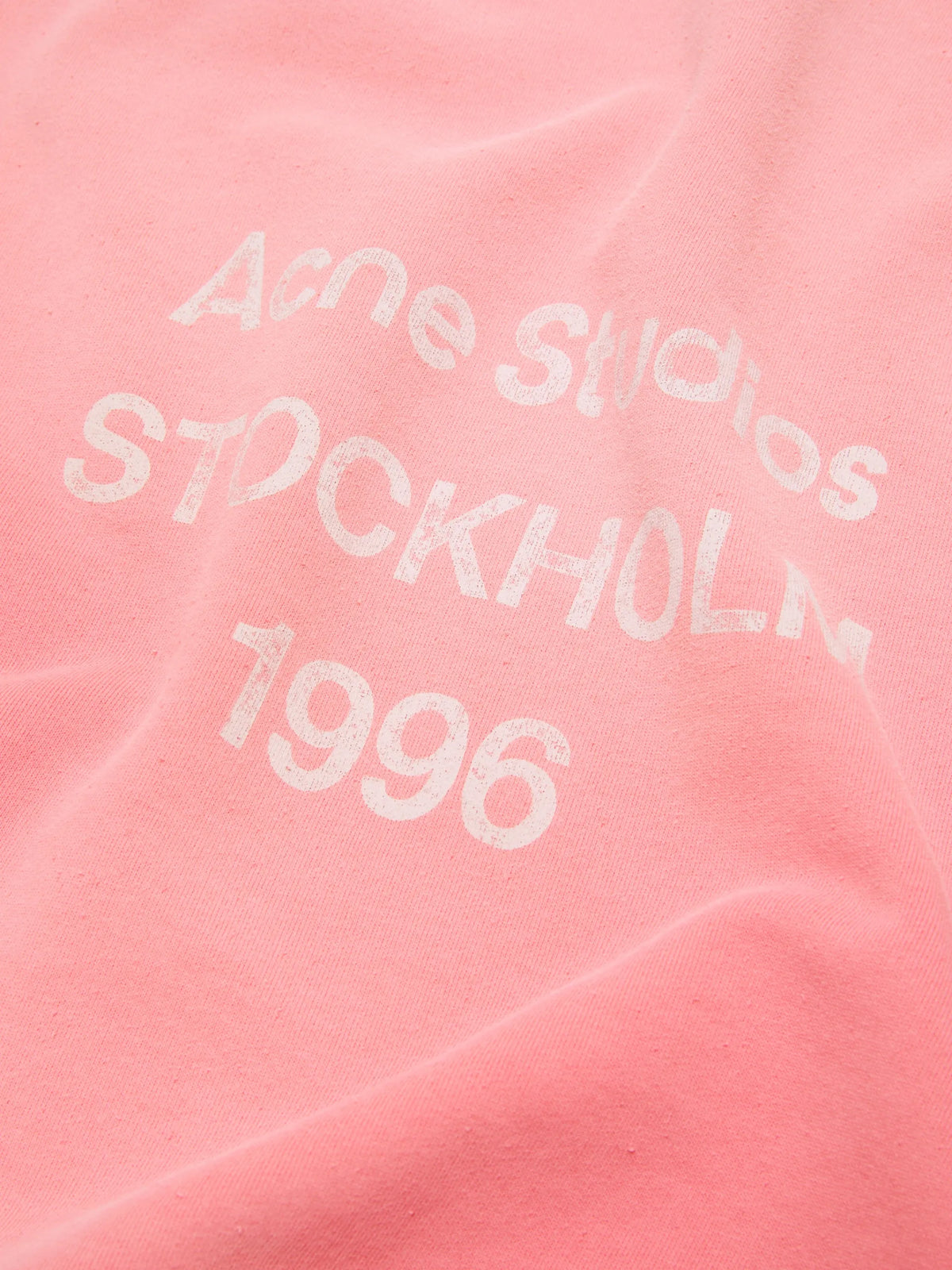 Acne Studios logo-print hoodie coloris Pink - vue 4