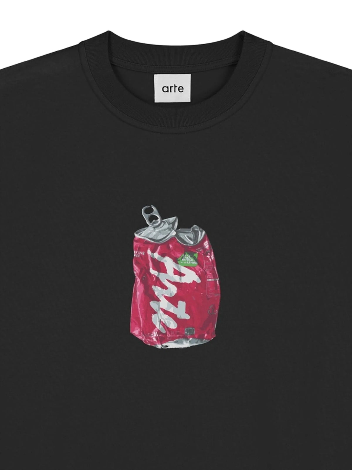 Arte Antwerp graphic-print T-shirt coloris Black - vue 2