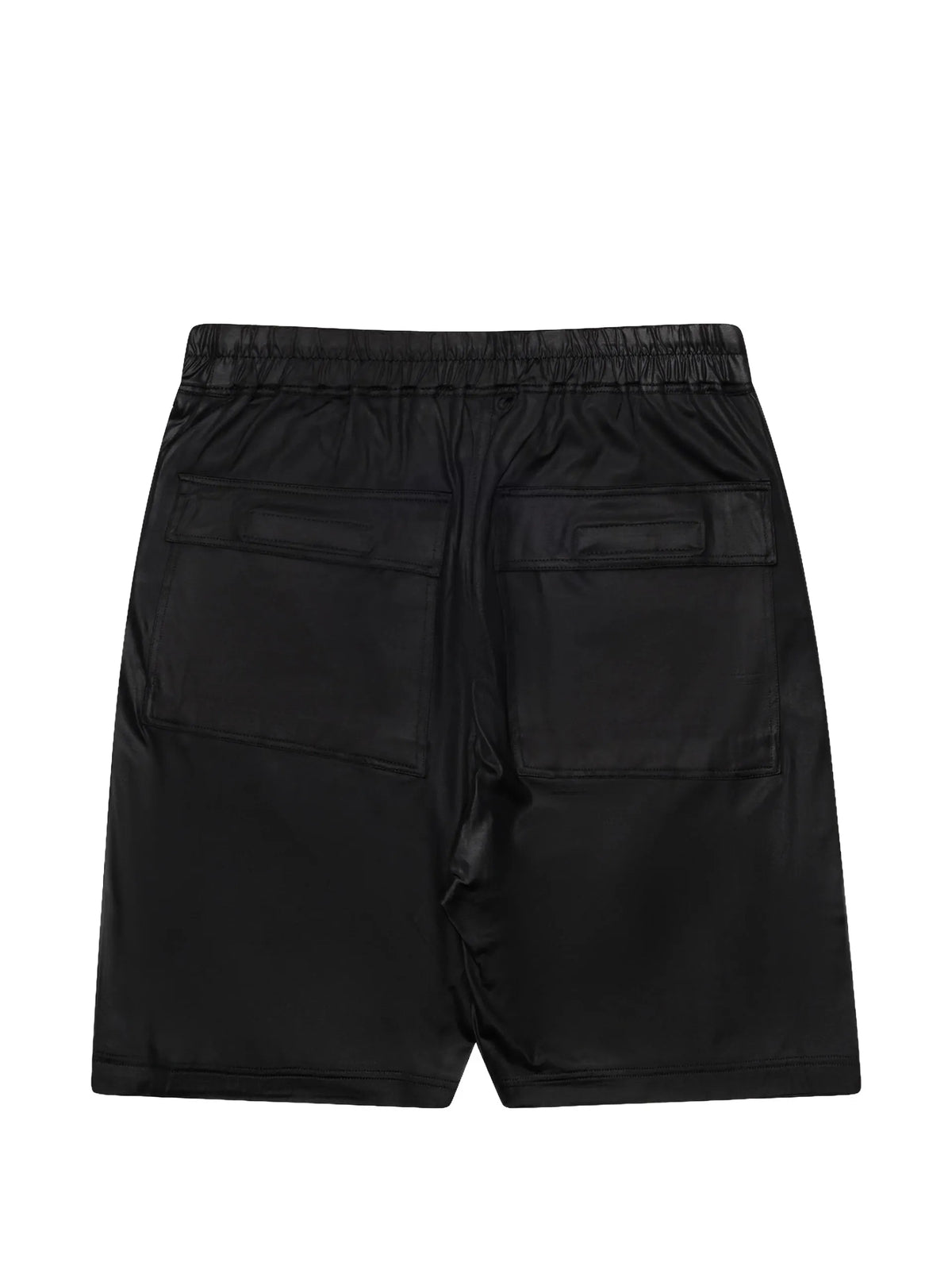 Rick Owens DRKSHDW Temple wide pusher shorts in liquid jersey coloris Black - vue 2