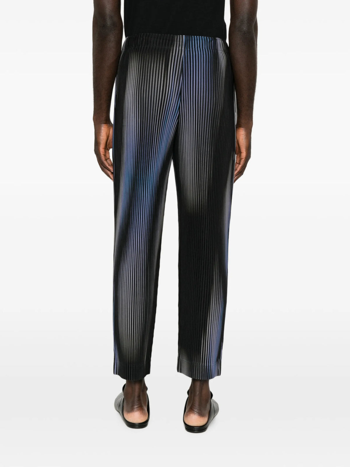 Homme Plissé Issey Miyake blend of lights trousers coloris Black - vue 4