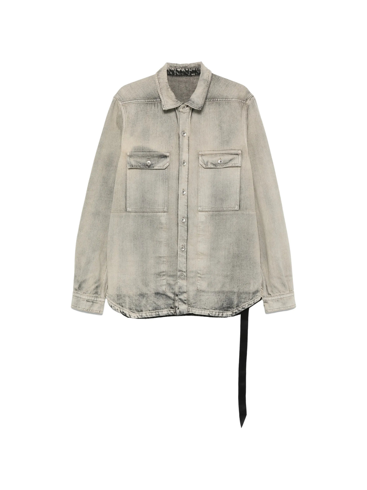 Rick Owens DRKSHDW faded denim jacket coloris Grey
