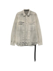 Rick Owens DRKSHDW faded denim jacket coloris Grey