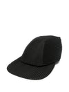 Homme Plissé Issey Miyake pleated baseball cap coloris Black