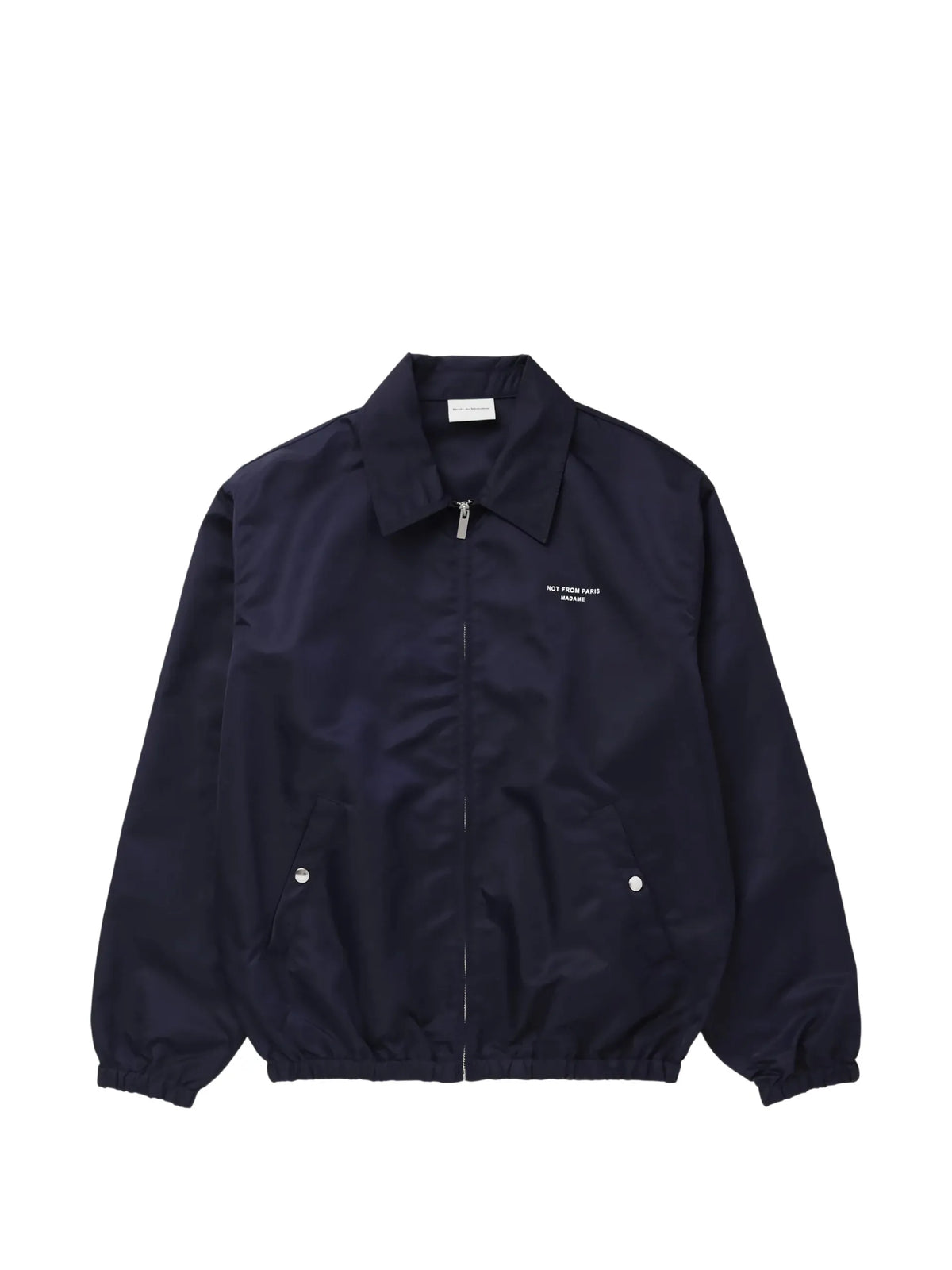 Drôle De Monsieur logo-print zip-up jacket coloris Blue