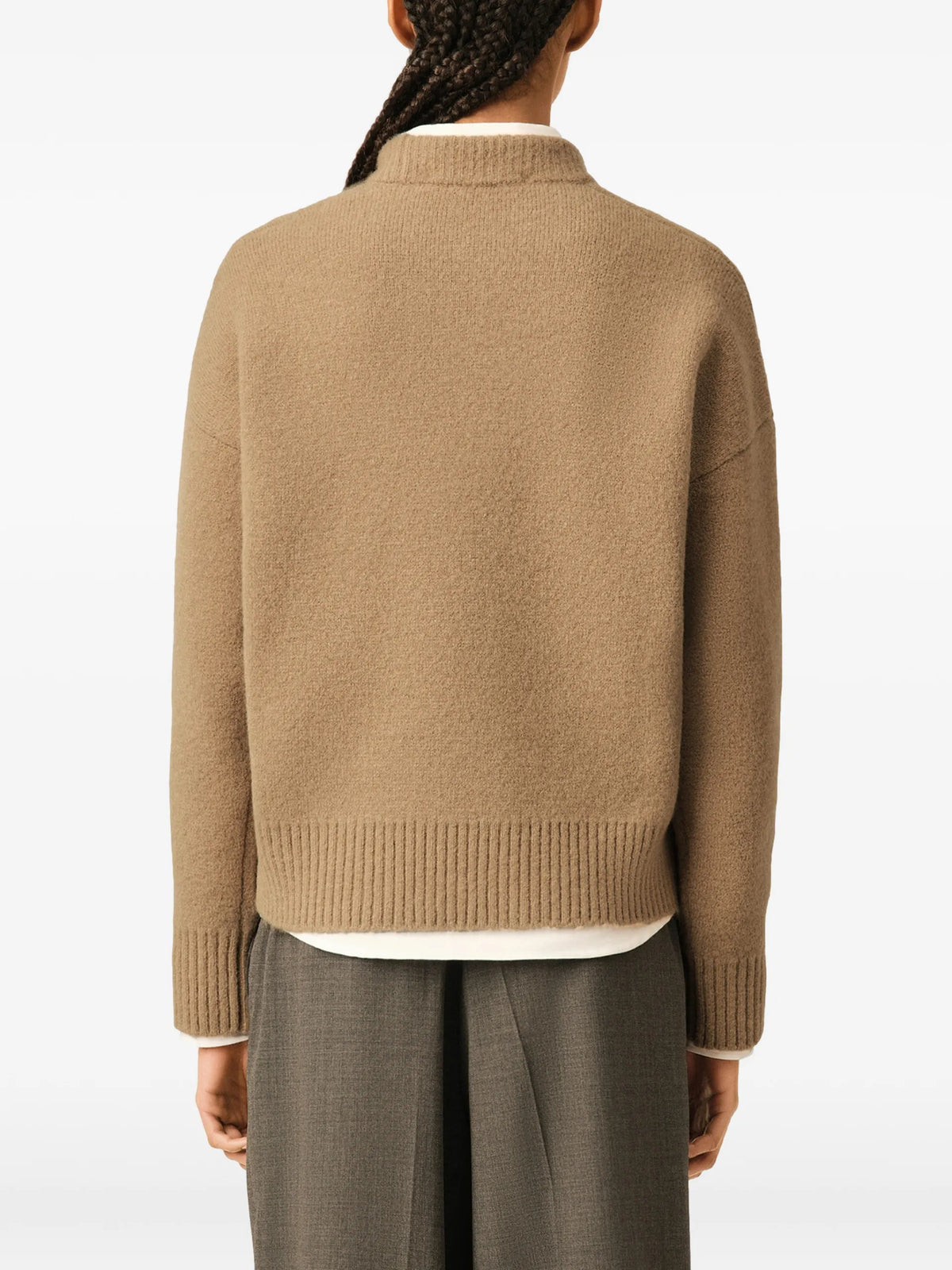 AMI Paris Ami de Coeur intarsia-knit sweater coloris Neutrals - vue 5