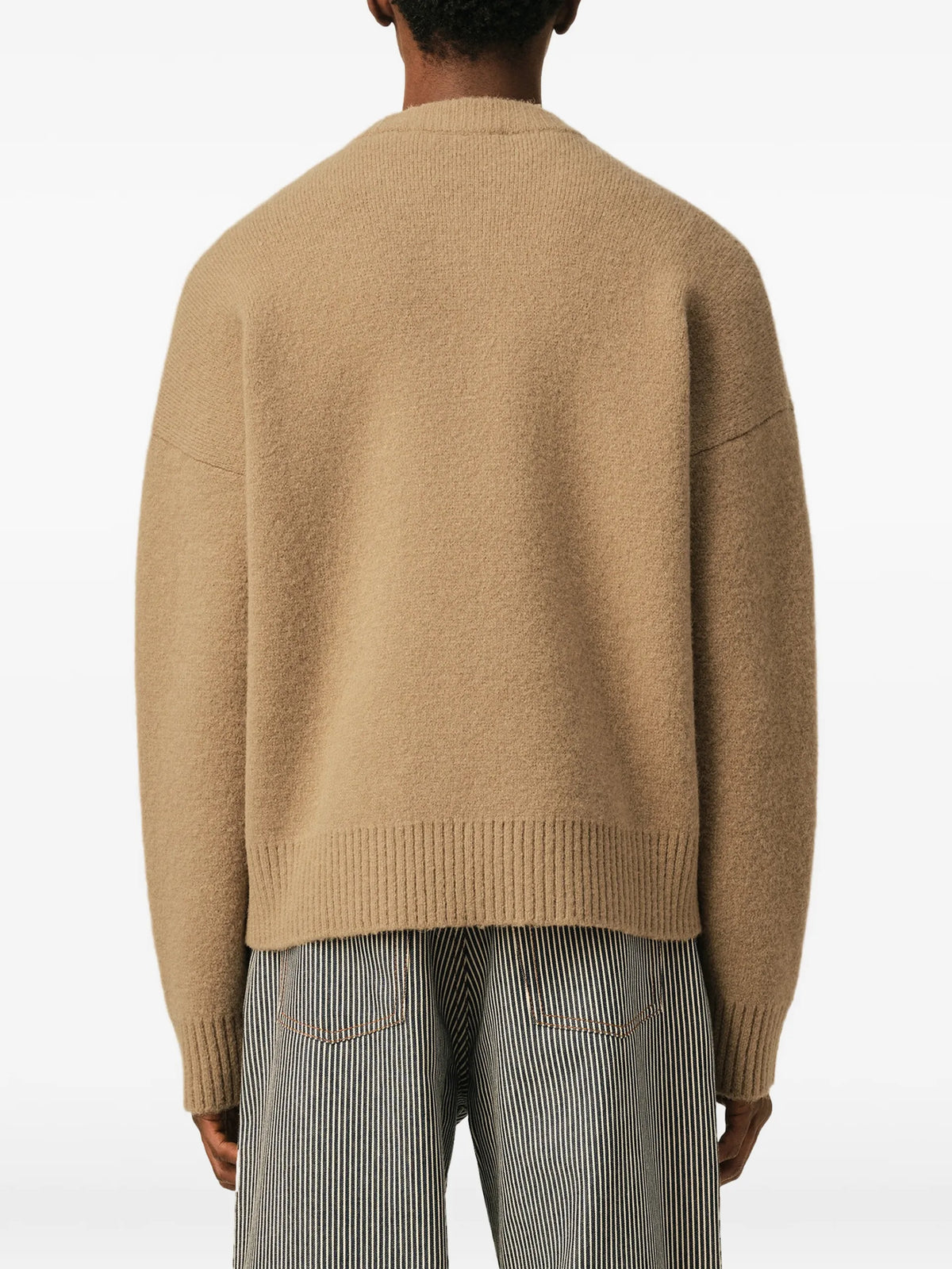 AMI Paris Ami de Coeur intarsia-knit sweater coloris Neutrals - vue 6