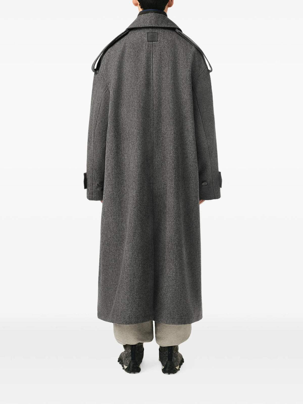 AMI Paris wool trench coat coloris Grey - vue 4
