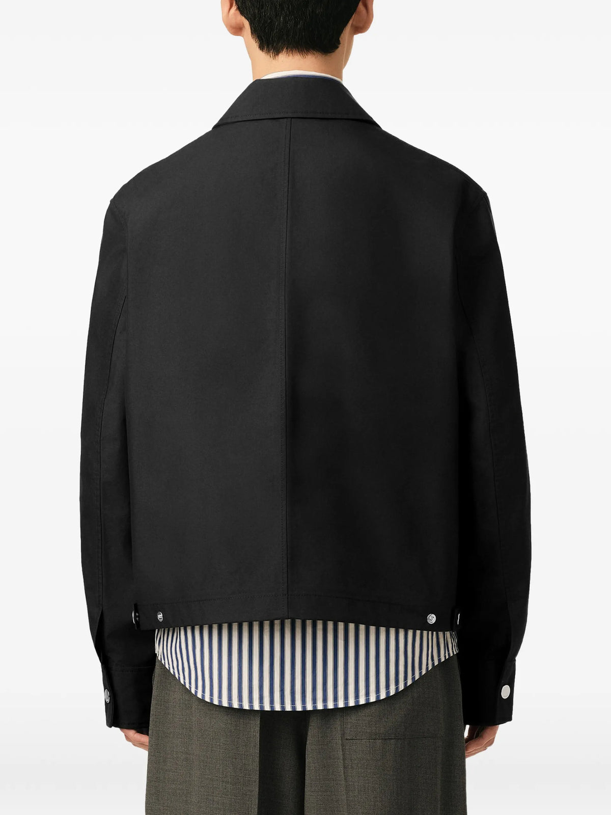 AMI Paris nylon jacket with Ami de Coeur coloris Black - vue 4