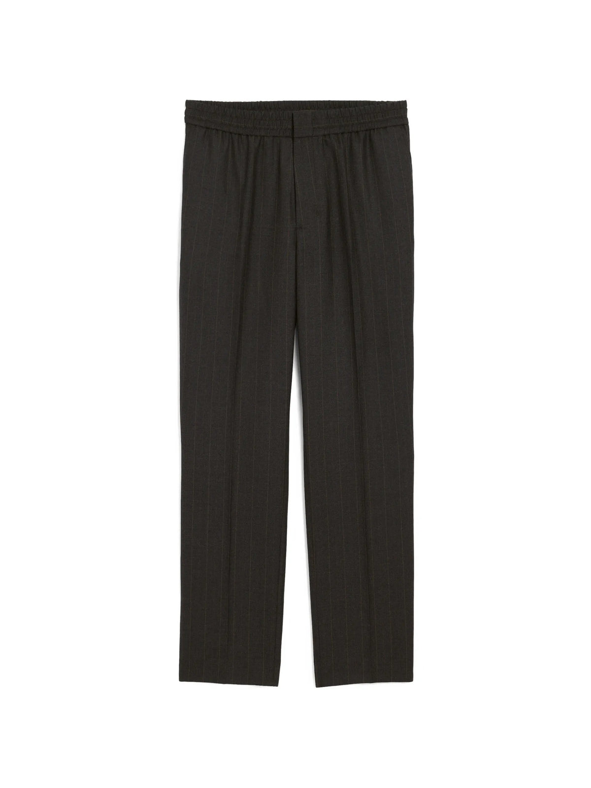 AMI Paris Elasticated-waist striped wool trousers coloris Grey