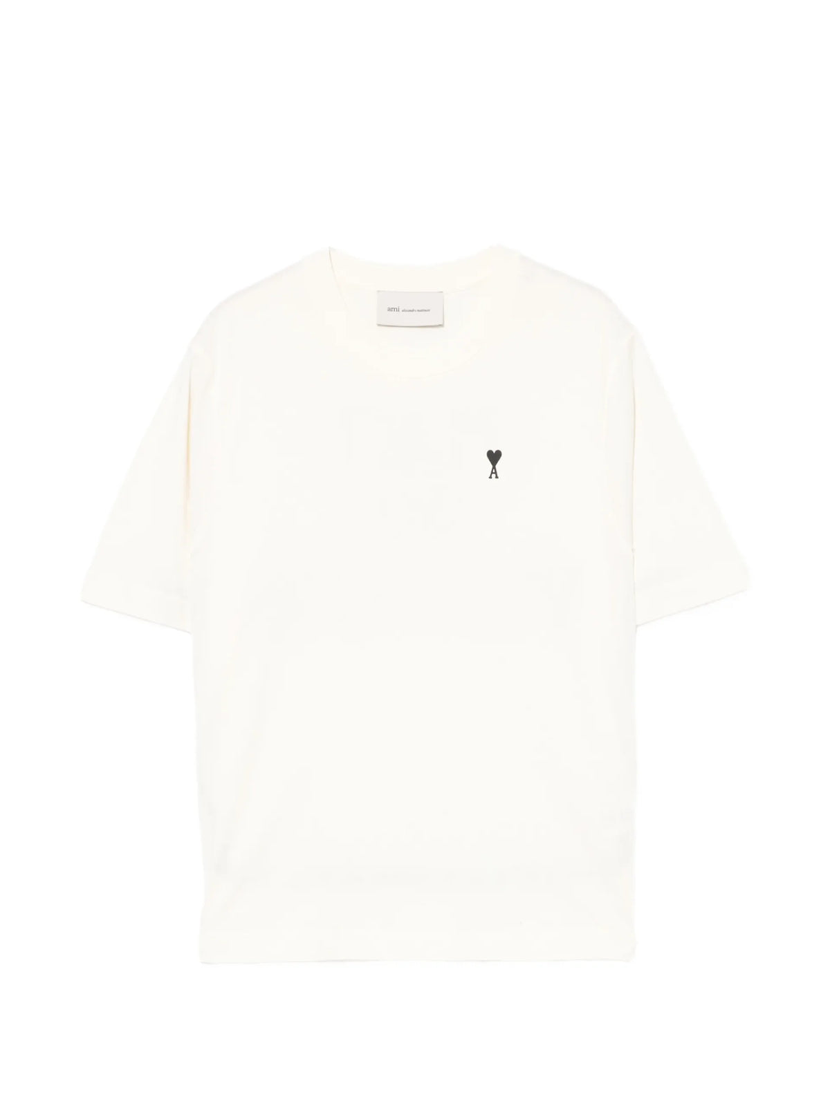 AMI Paris white cotton Place Des Victoires print T-shirt coloris Neutrals