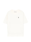 AMI Paris white cotton Place Des Victoires print T-shirt coloris Neutrals