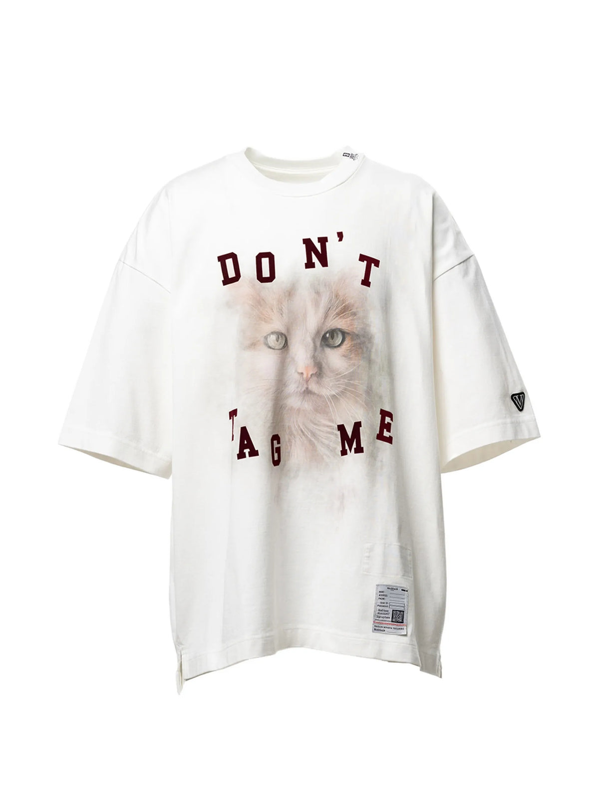 Maison MIHARA YASUHIRO cat-printed T-shirt coloris White
