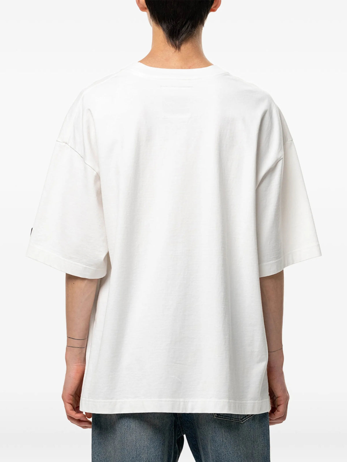 Maison MIHARA YASUHIRO cat-printed T-shirt coloris White - vue 4