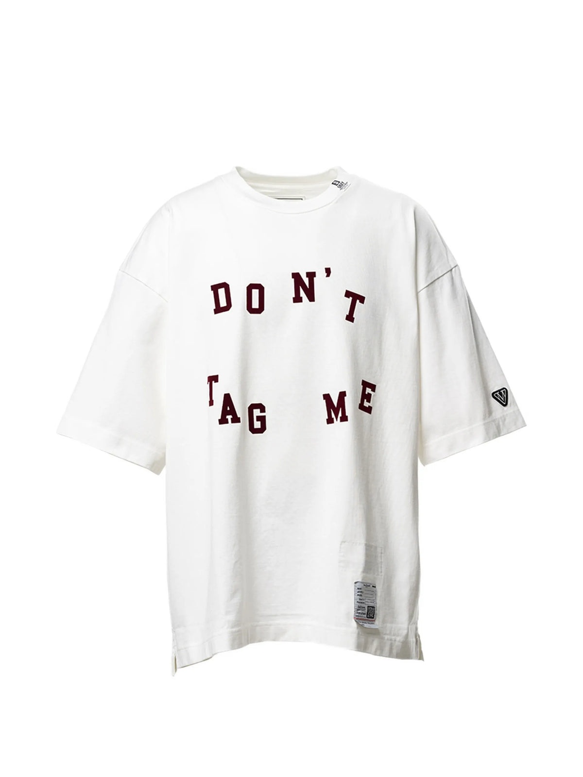 Maison MIHARA YASUHIRO Don't Tag Me. flocky-print T-shirt coloris White